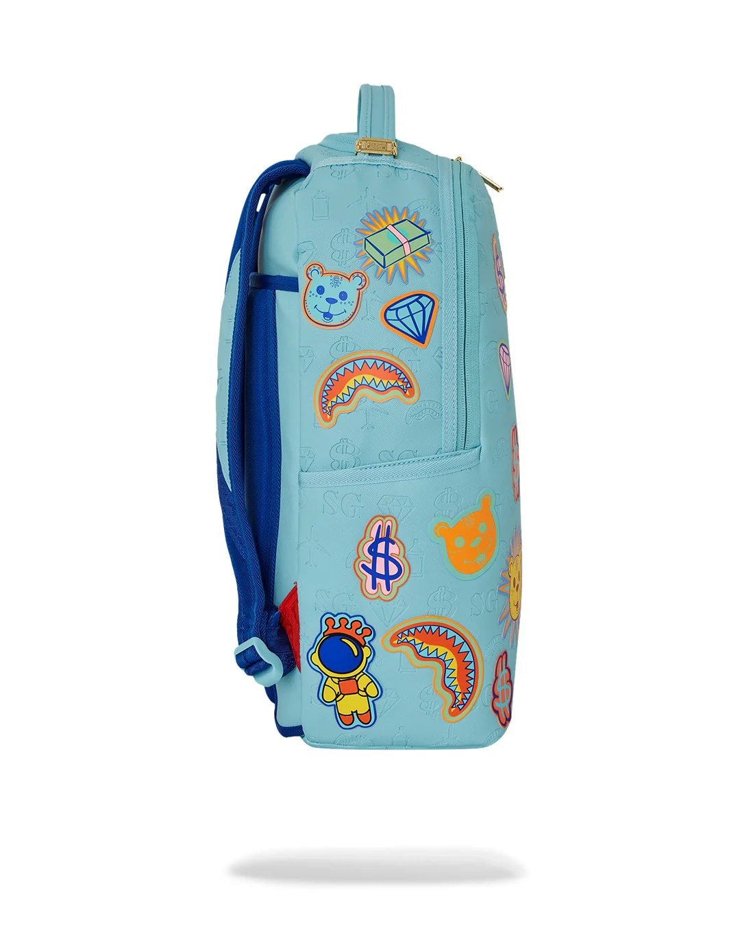 BLUE LAGOON EMBOSSED DLXSV BACKPACK - Image 3
