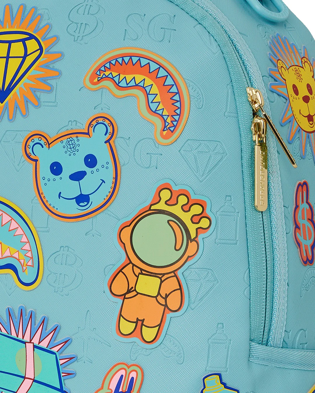 BLUE LAGOON EMBOSSED DLXSV BACKPACK - Image 6
