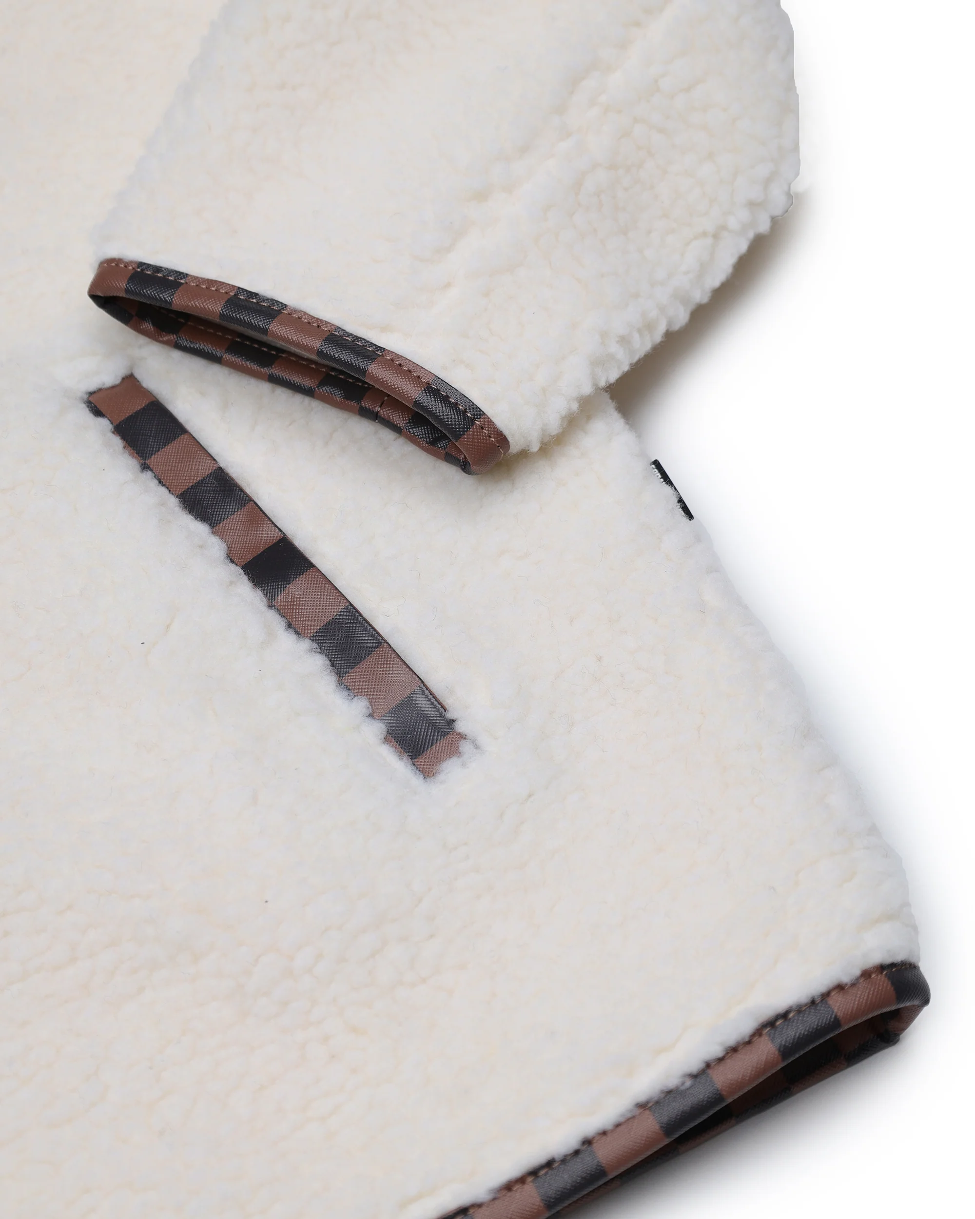 CHECKERED TEDDY JACKET - Image 6