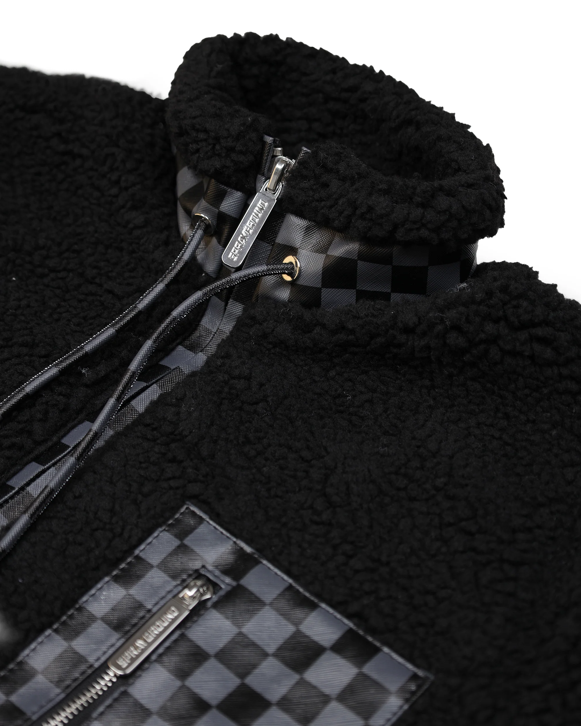 CHECKERED TEDDY JACKET - Image 3