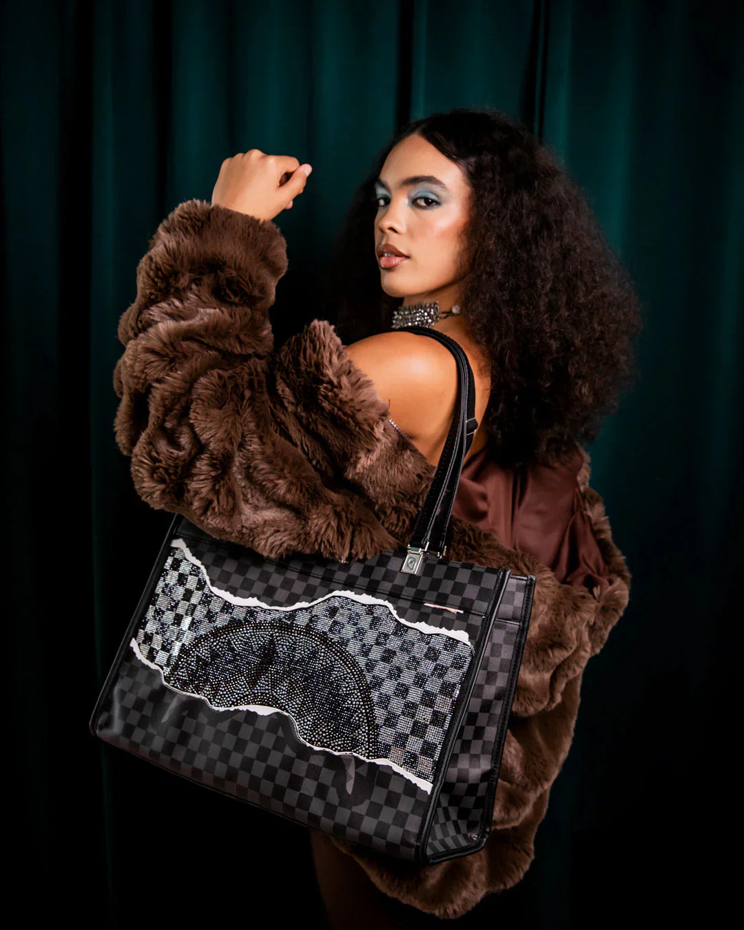 GOLD DIAMOND TEAR TORTUGA TOTE - Image 6