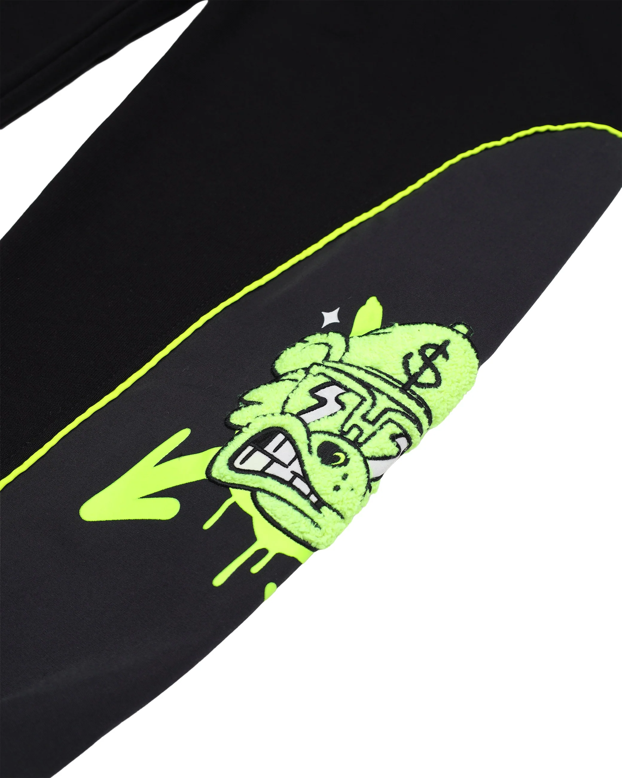 GRAFFITI BEAR BAGGY PANTS BLK - Image 10