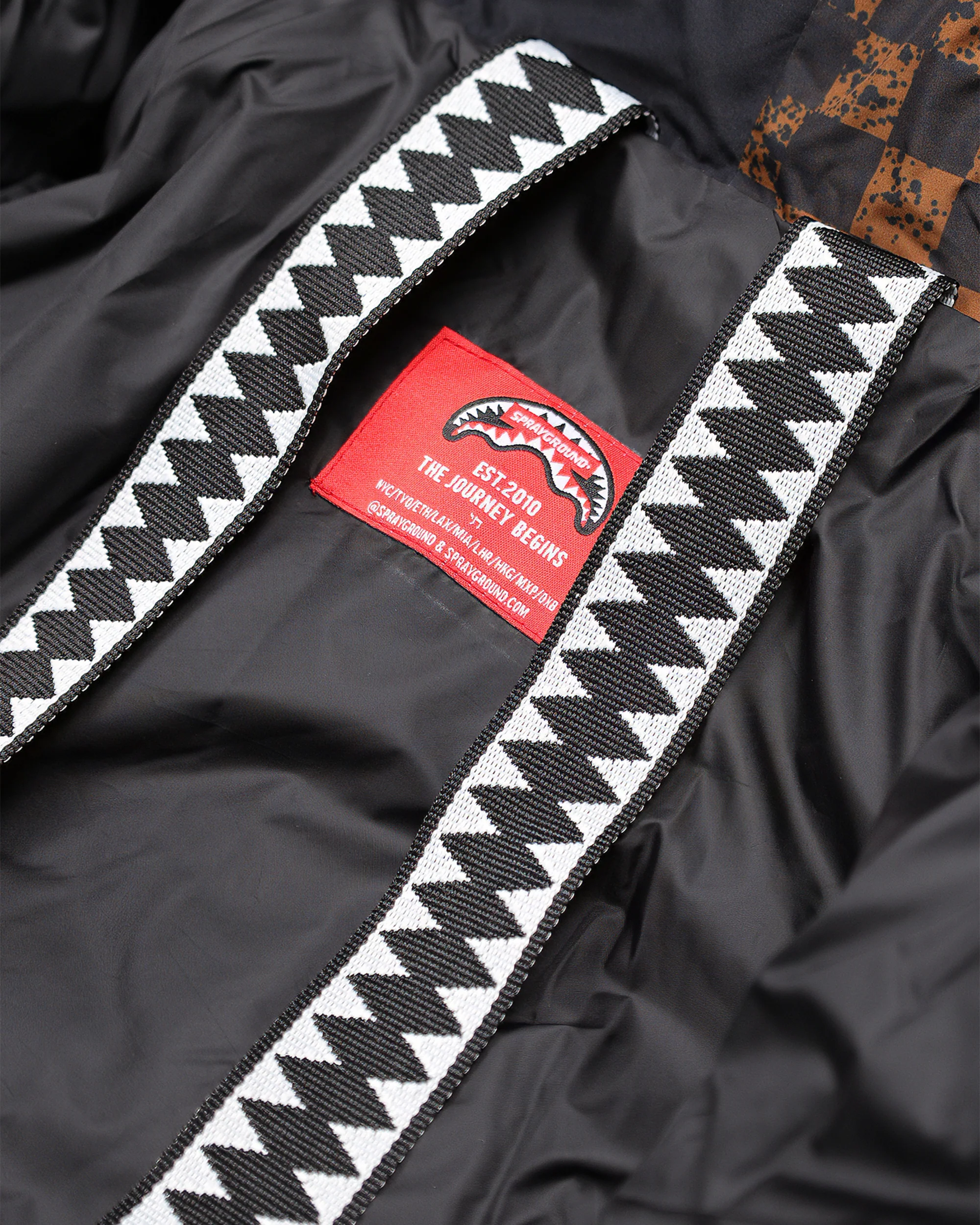 GREY CHECK DOWN JACKET - Image 12