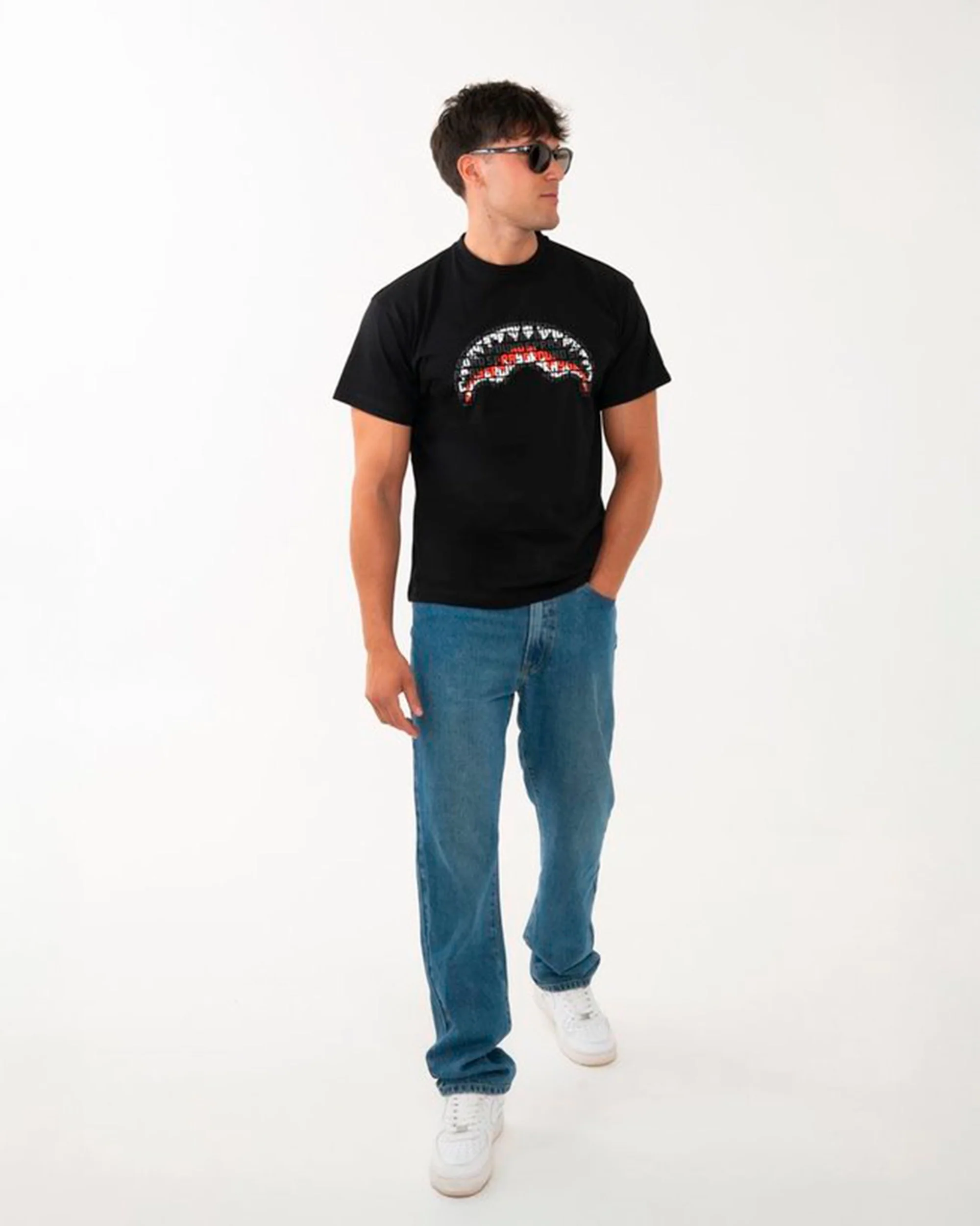INFINITY SHARK REGULAR T-SHIRT BLK - Image 2