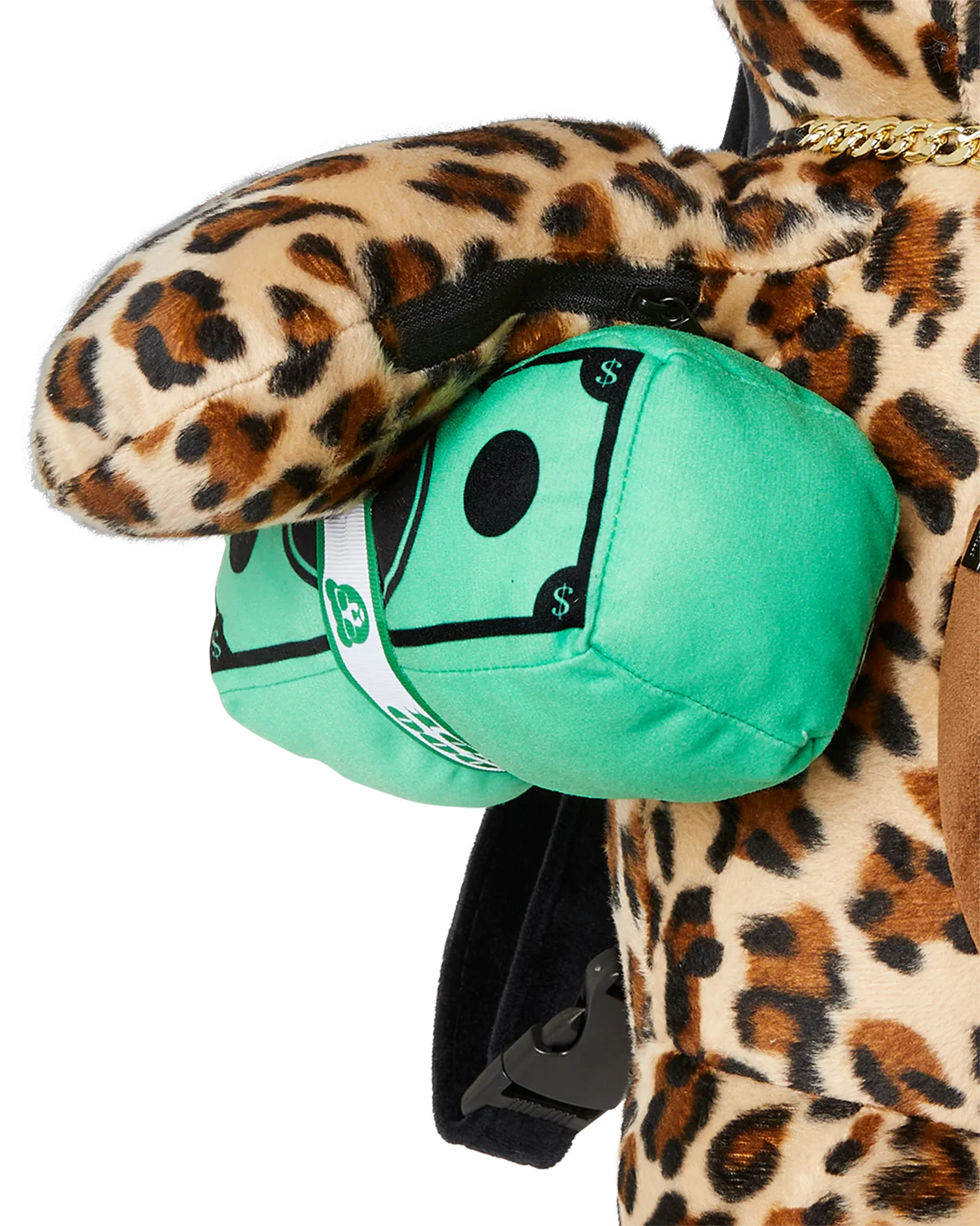 LEOPARD MONEY BEAR BACKPACK - Image 3