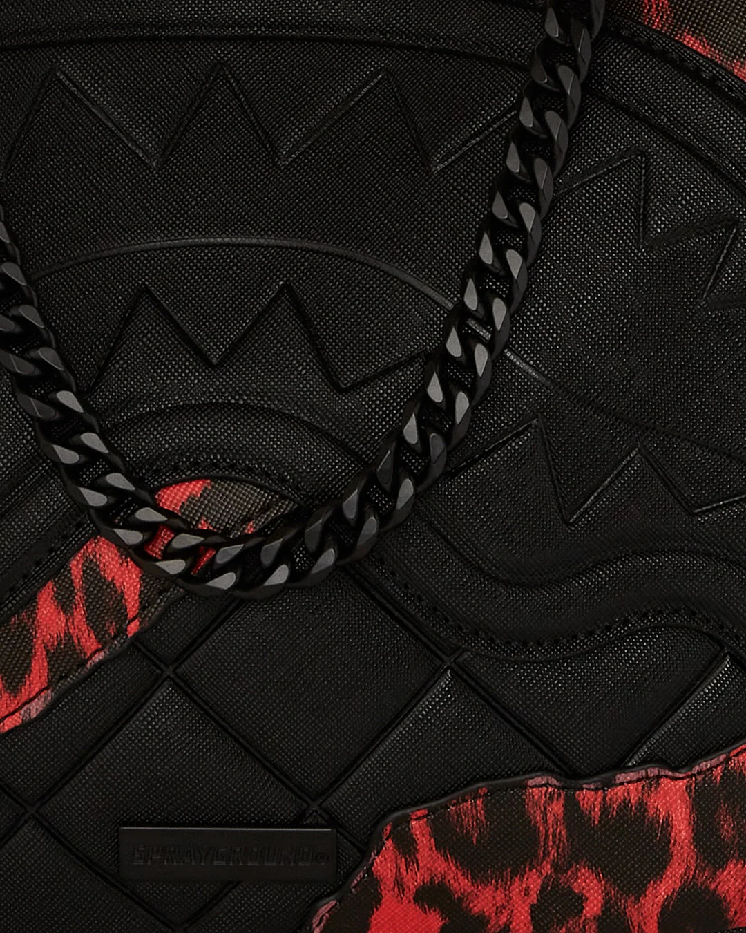 RED LEOPARD PUFFER VICE SHOULDER BAG - Image 5