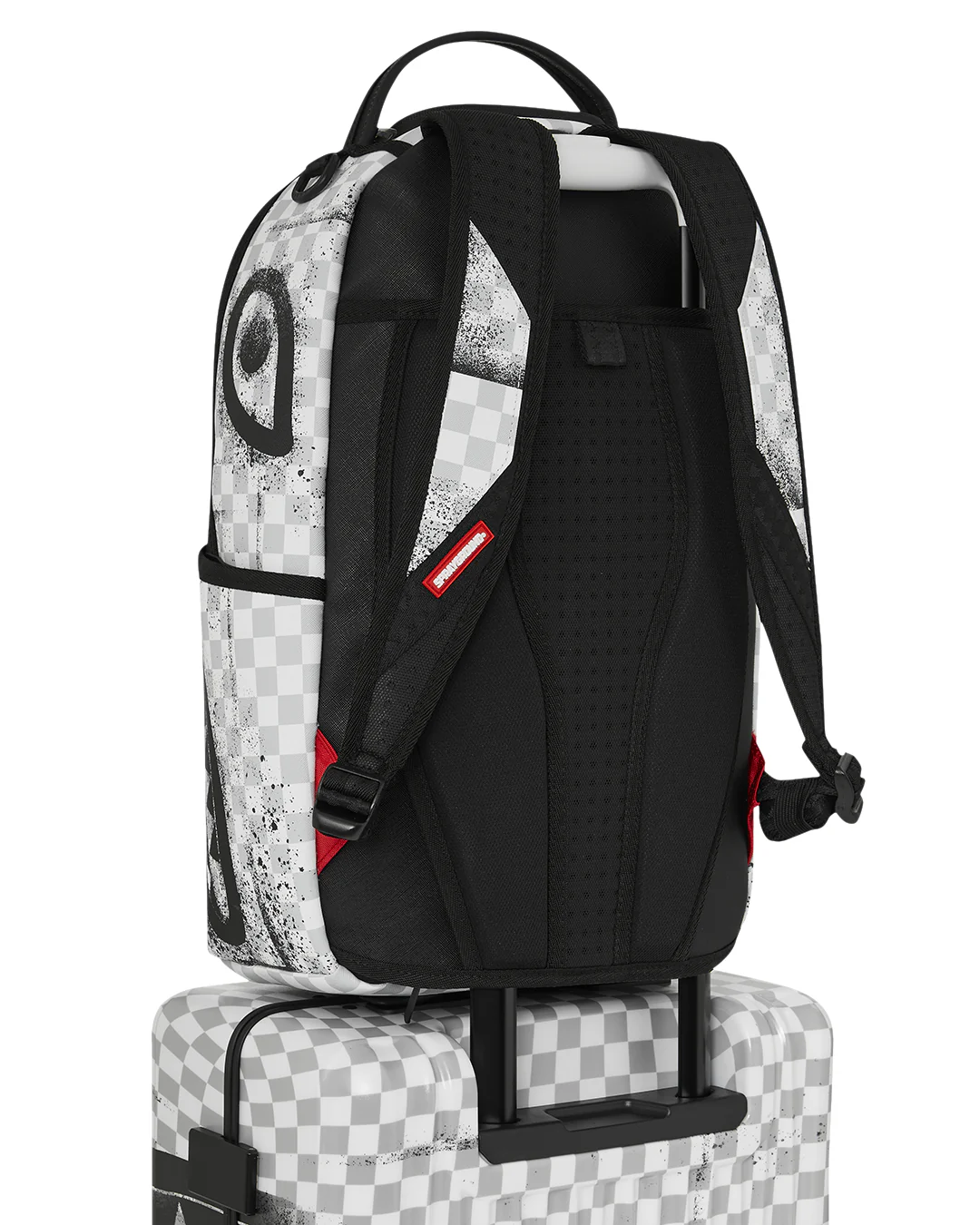 RED STENCIL SHARK CARRY-ON LUGGAGE - Image 6