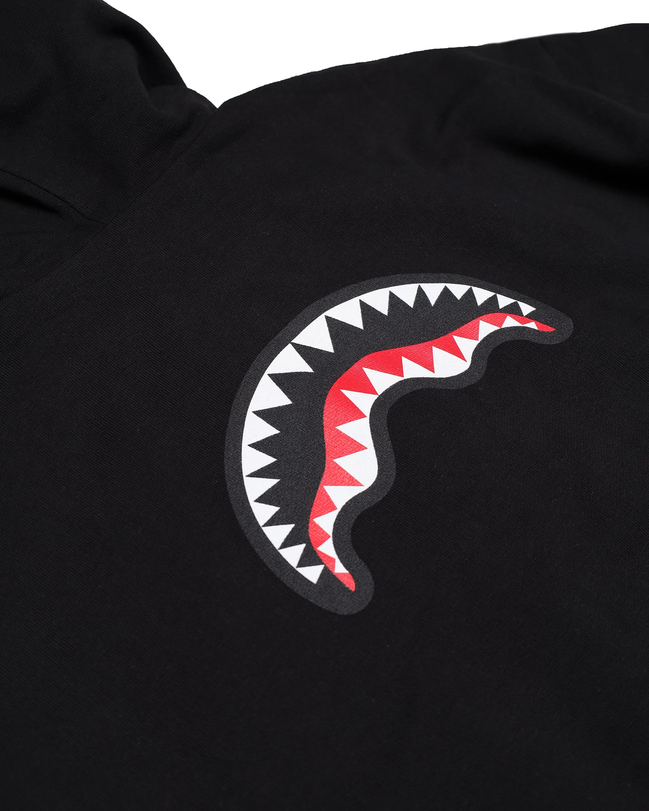 SHARK BASIC OVER FULLZIP HOODIE BLK - Image 10