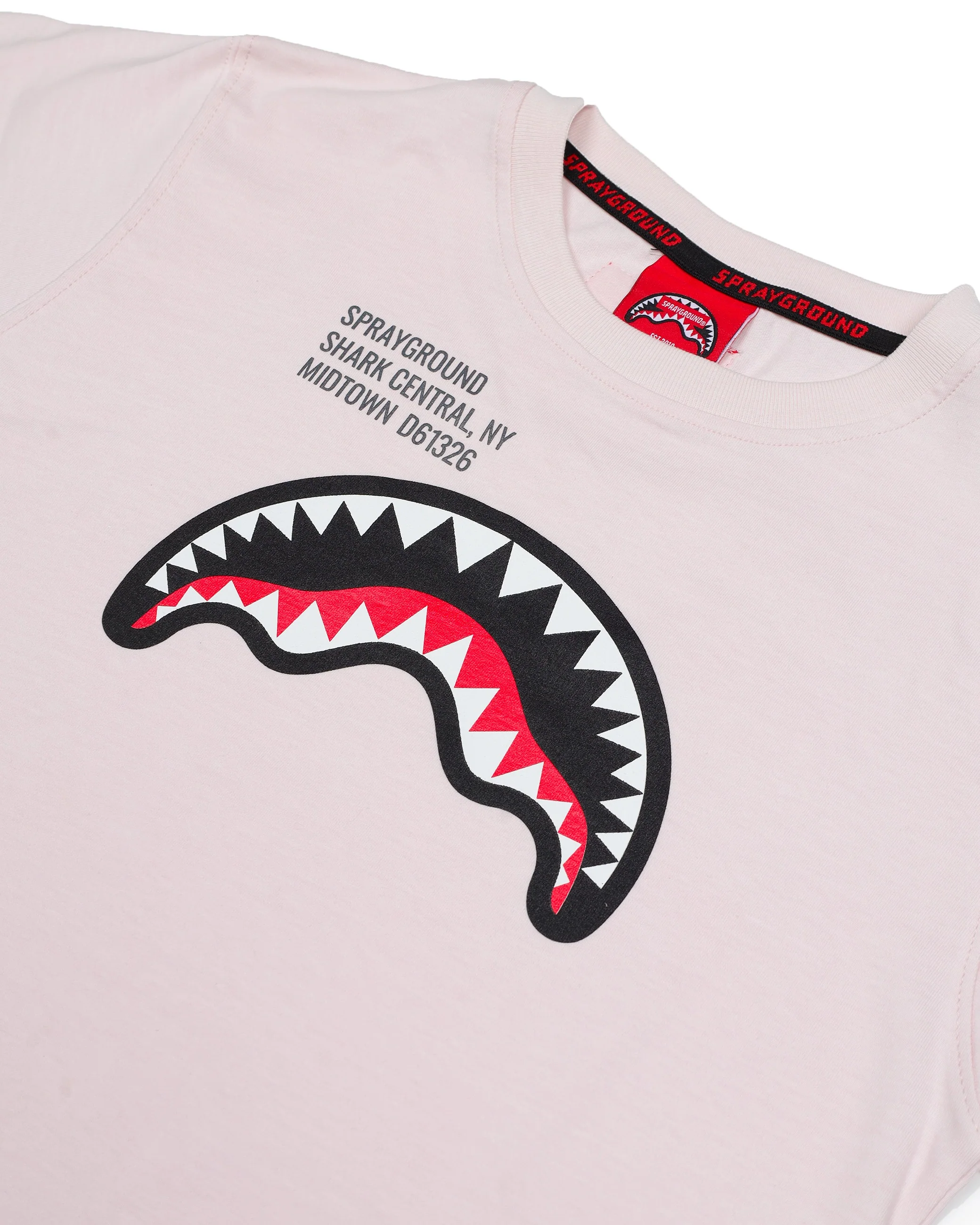 SHARK BASIC REG T-SHIRT LIGHT PINK - Image 6