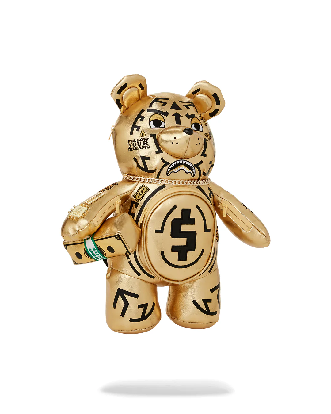 Ai Tribal Gold Medium Moneybear Backpack - Image 3