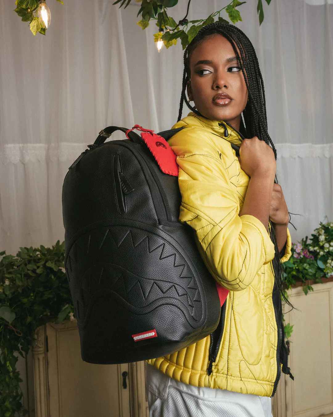 Embossed Shark Mouth Backpack - Image 2