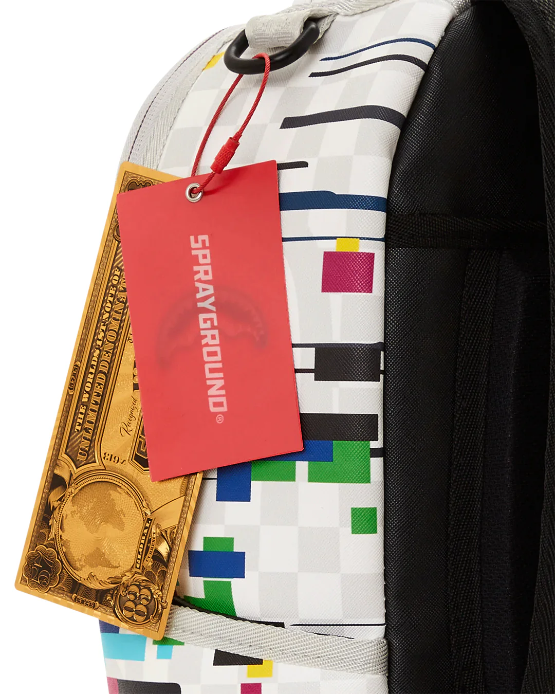 Glitch White Check Dlxvv Backpack - Image 14