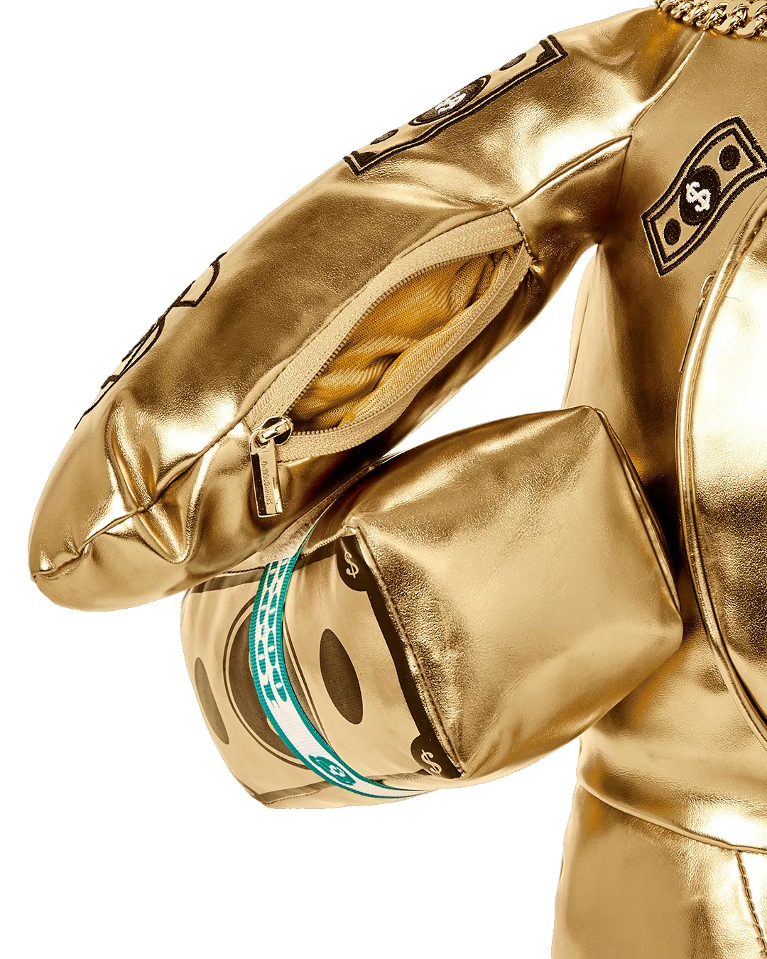 Sprayground Backpack GOLD BEAR  Gold - Image 8