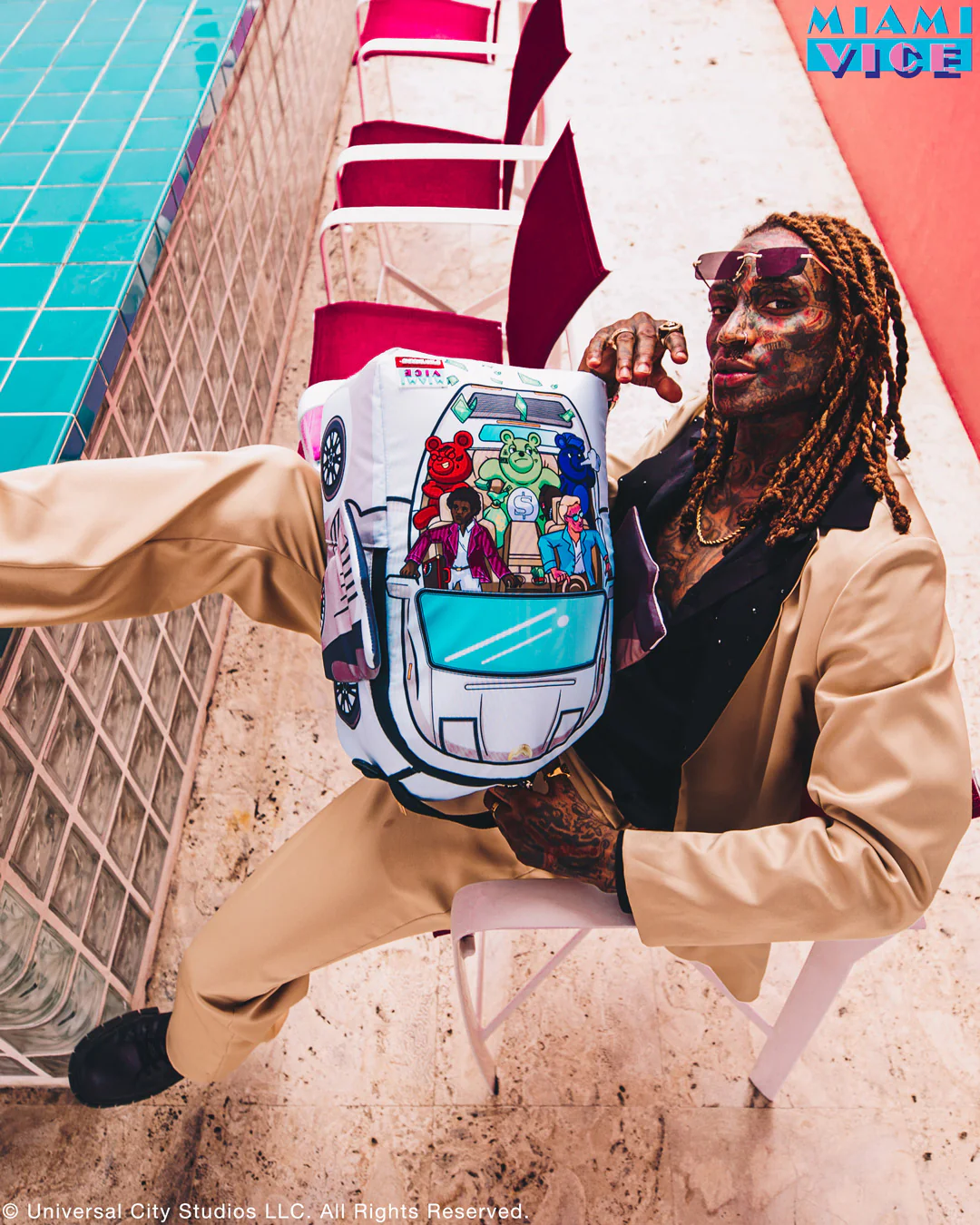 Miami Vice Wings Up Backpack - Image 2