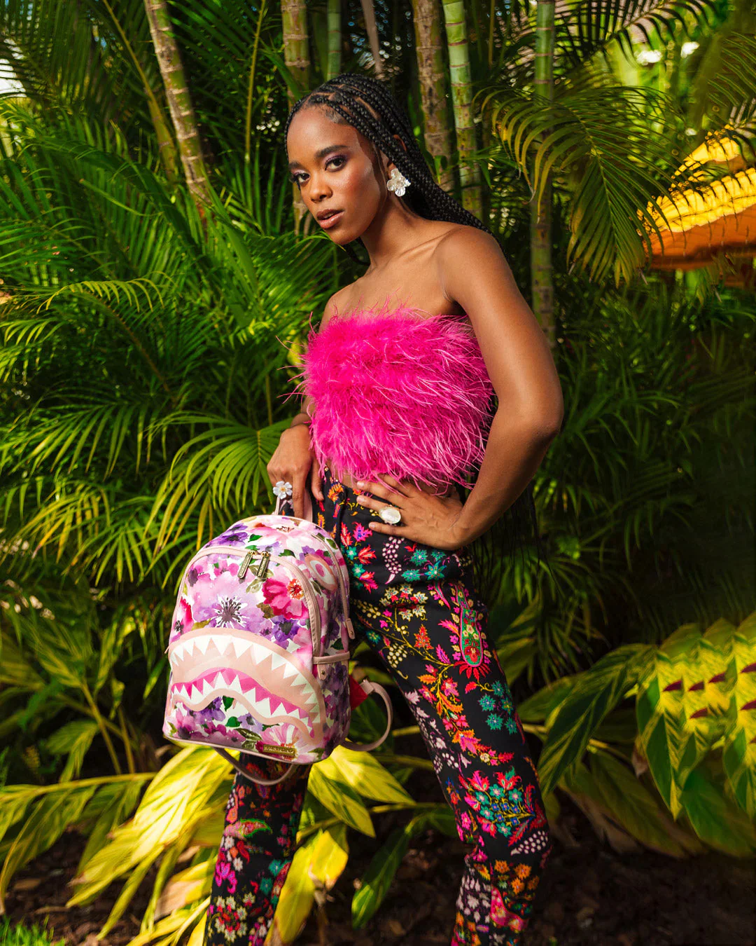 Painted Floral Savage Backpack - Image 2