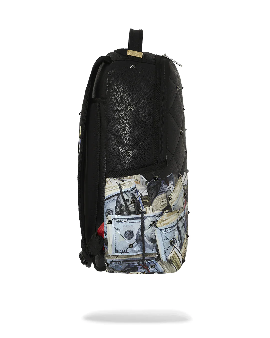 Quilted Money Stash Studded Backpack - Image 5