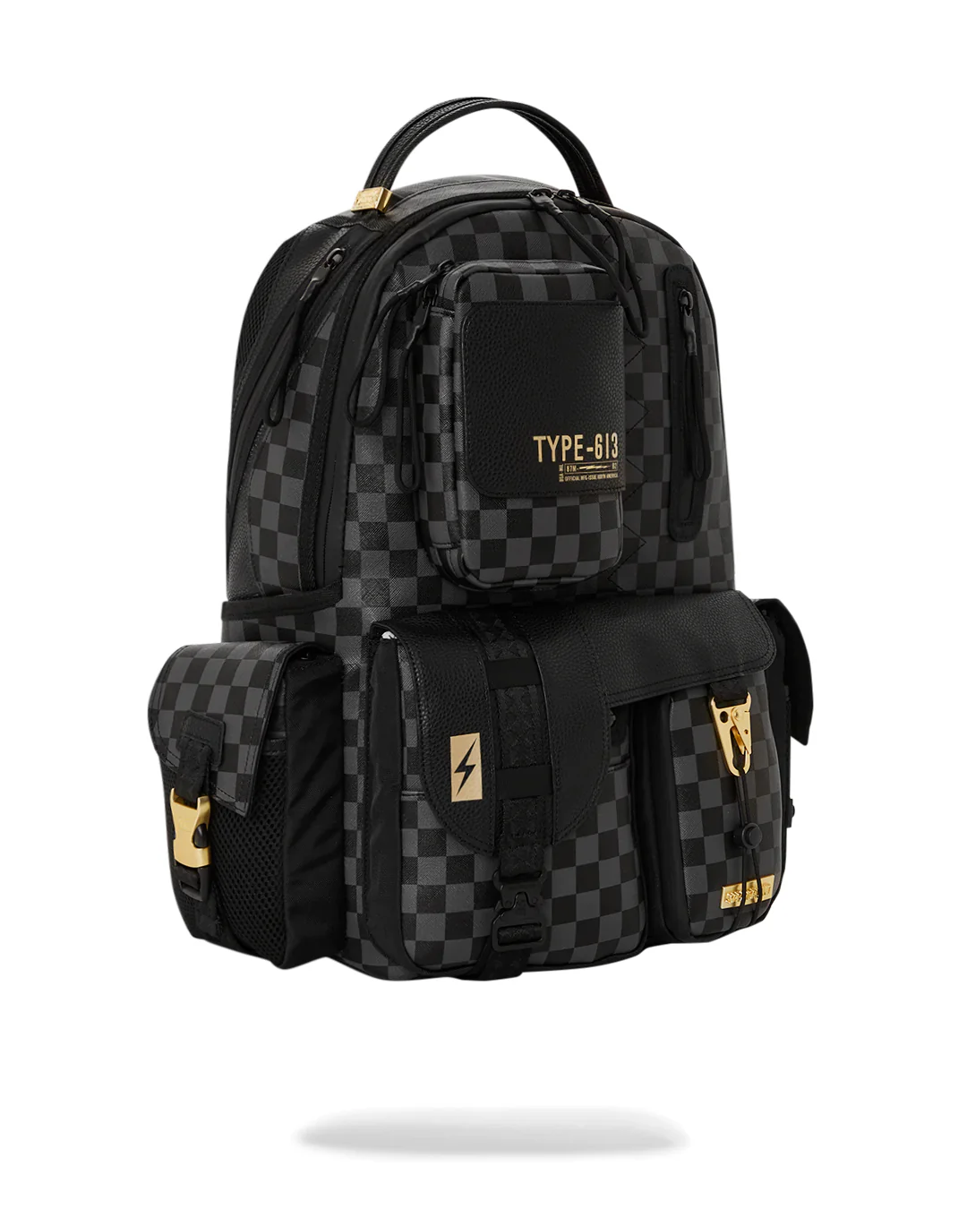 Special Ops Grey Checkered Backpack - Image 3