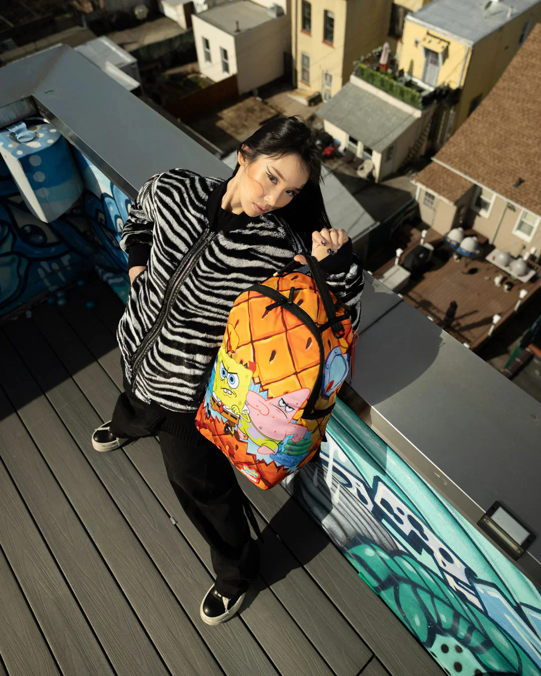 Spongebob And Patrick On The Run Dlxsr Backpack - Image 2