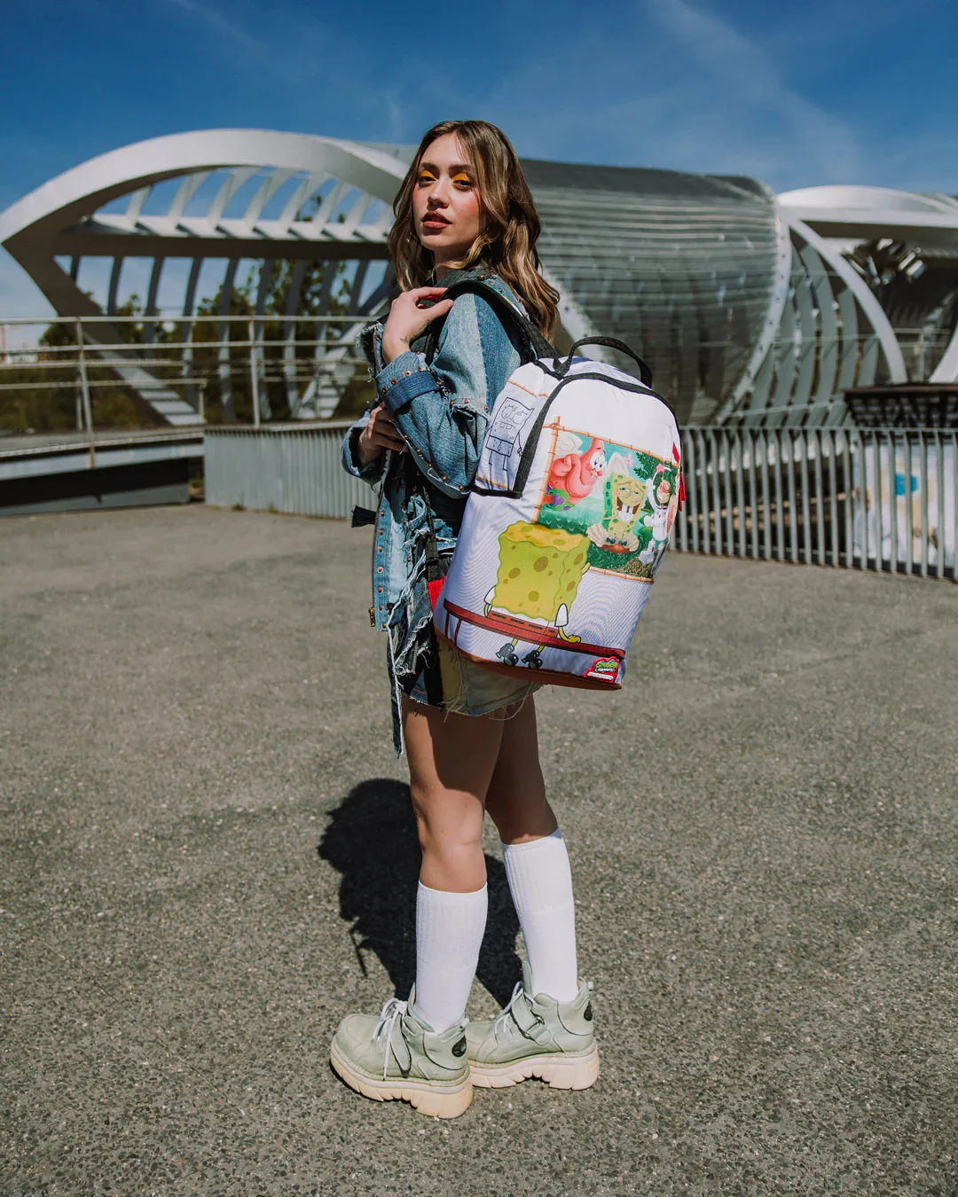 Spongebob In Museum Backpack - Image 4
