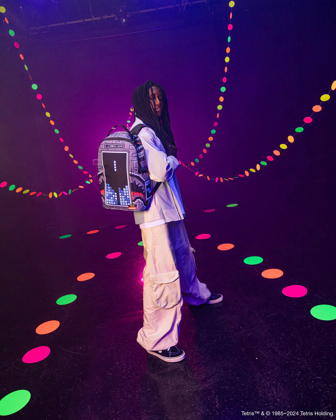 Tetris Shark Game Dlxsr Backpack - Image 2