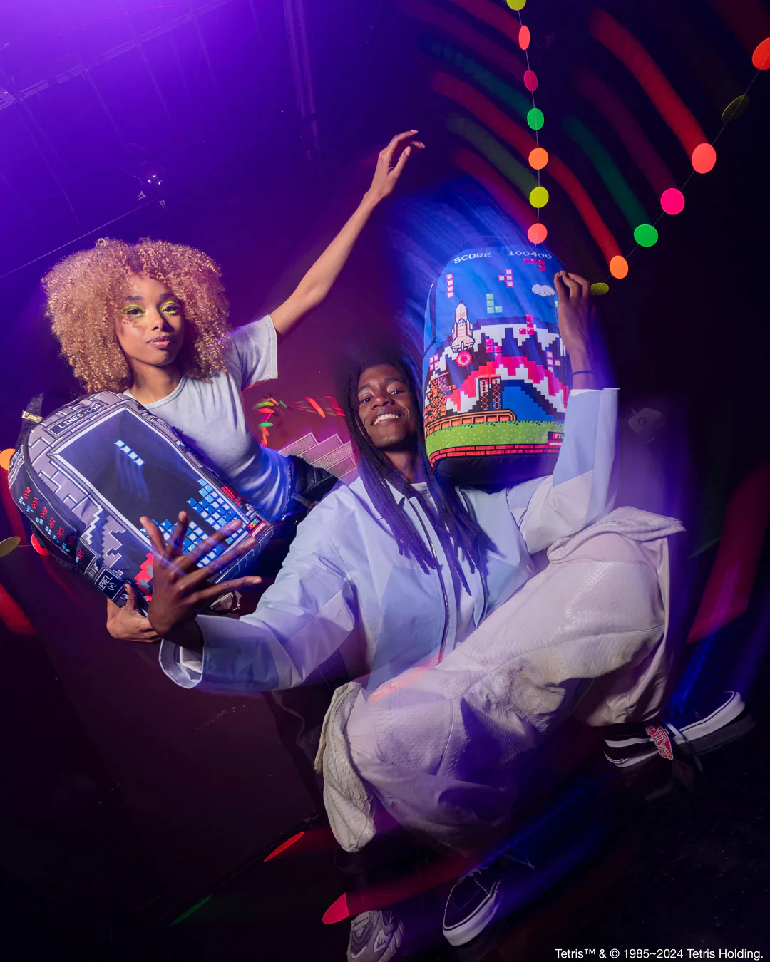 Tetris Shark Game Dlxsr Backpack - Image 6