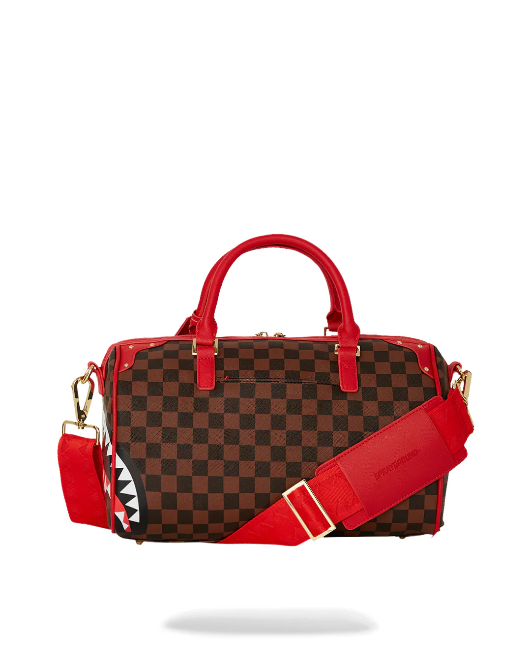 Red Sharks In Paris Box  Mini Duffle - Image 6
