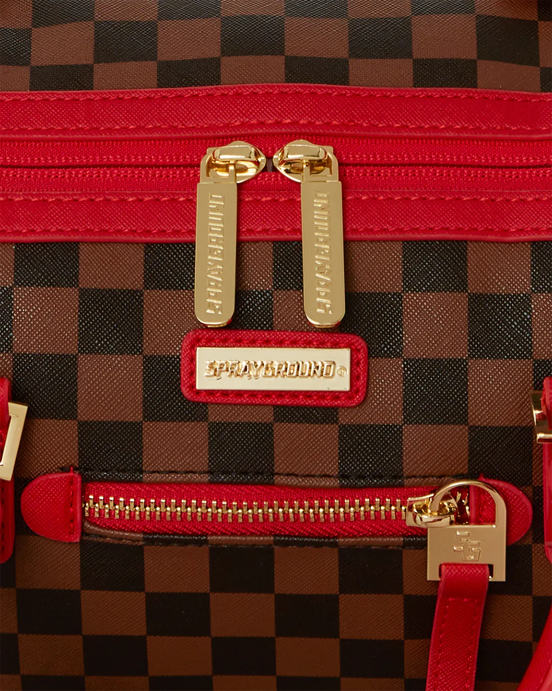 Red Sharks In Paris Box  Mini Duffle - Image 8