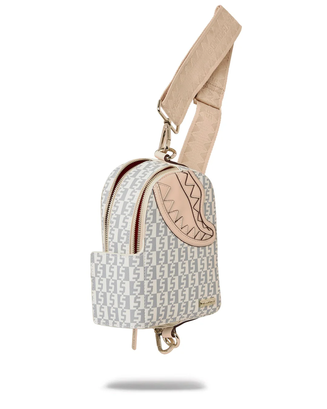 Rose Money Checkered Crossbody Backpack 910b4728nsz - Image 3
