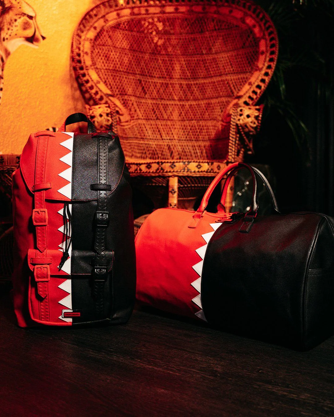 Vertical Shark Cut & Sew Duffle - Image 14