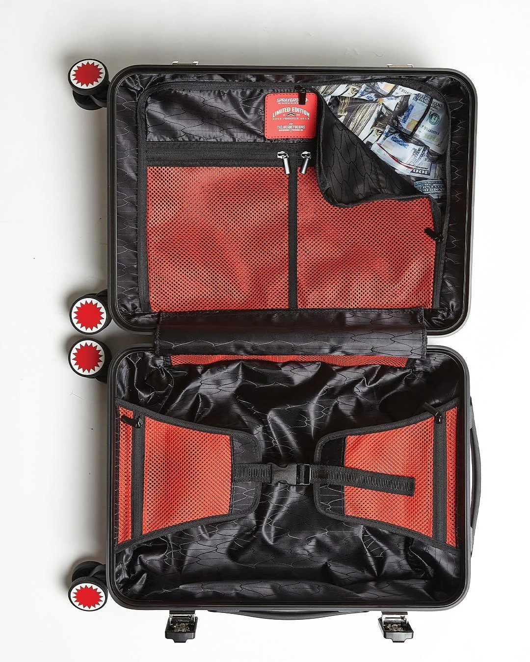 Black Molded Shark Mouth Carry-on Luggage - Image 10