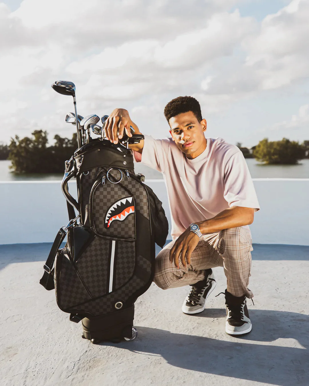 Sharks In Paris Black Golf Bag - Image 16