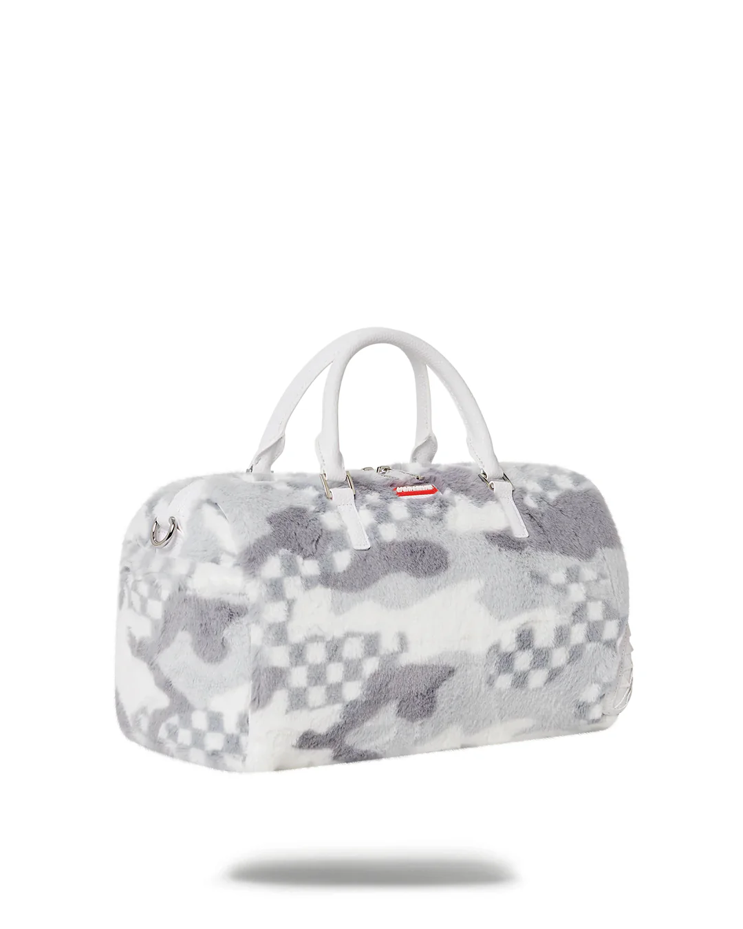 White 3am Fur Mini Duffle - Image 3