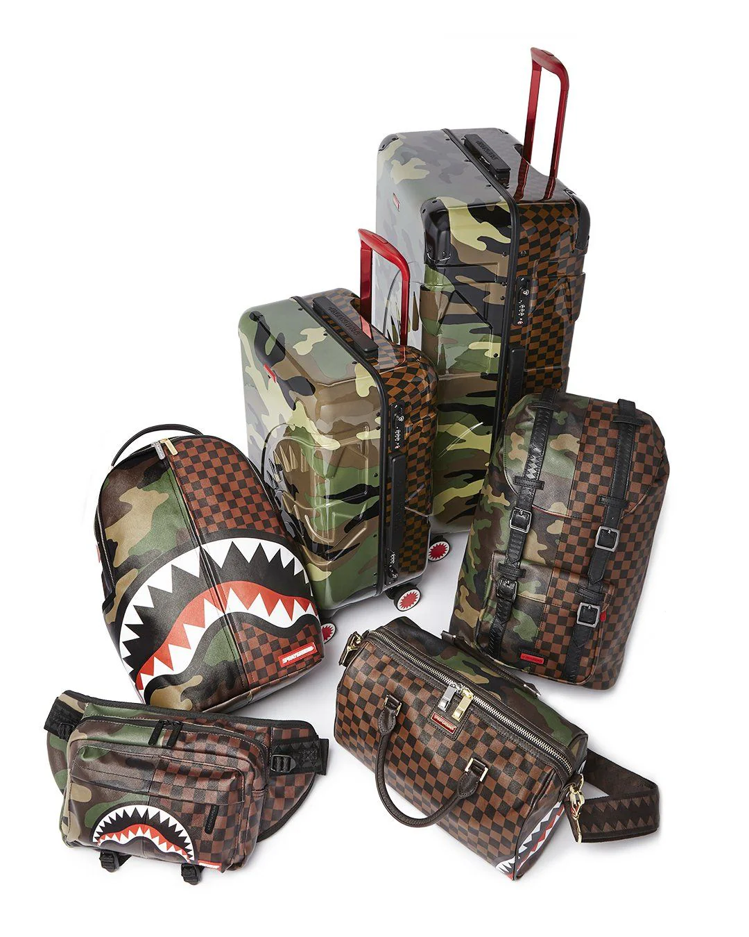 Checkered Camo Split Doubleside Crossbody - Image 9