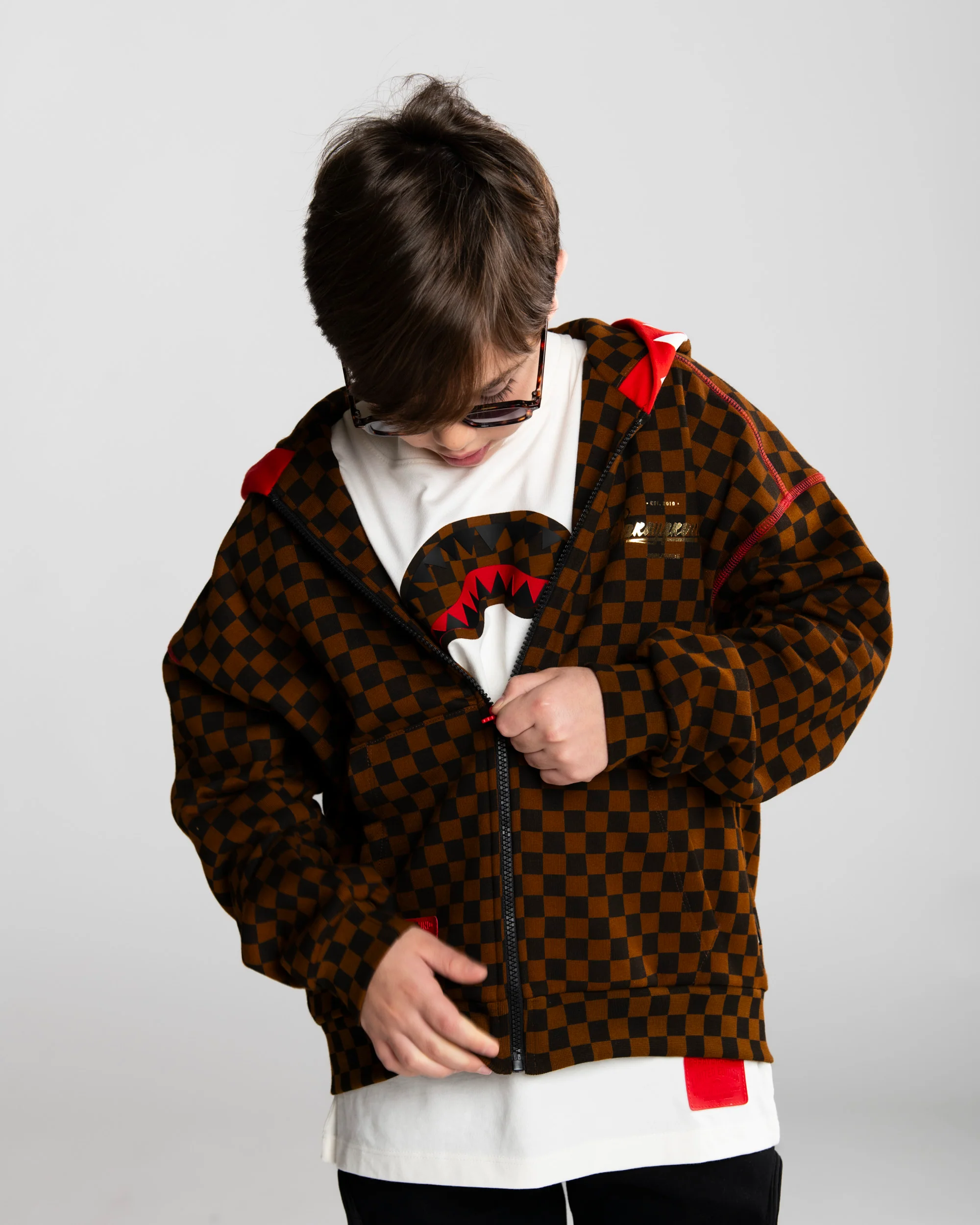 TAKEOVER THE THRONE CHECKE FULL-ZIP - Image 4