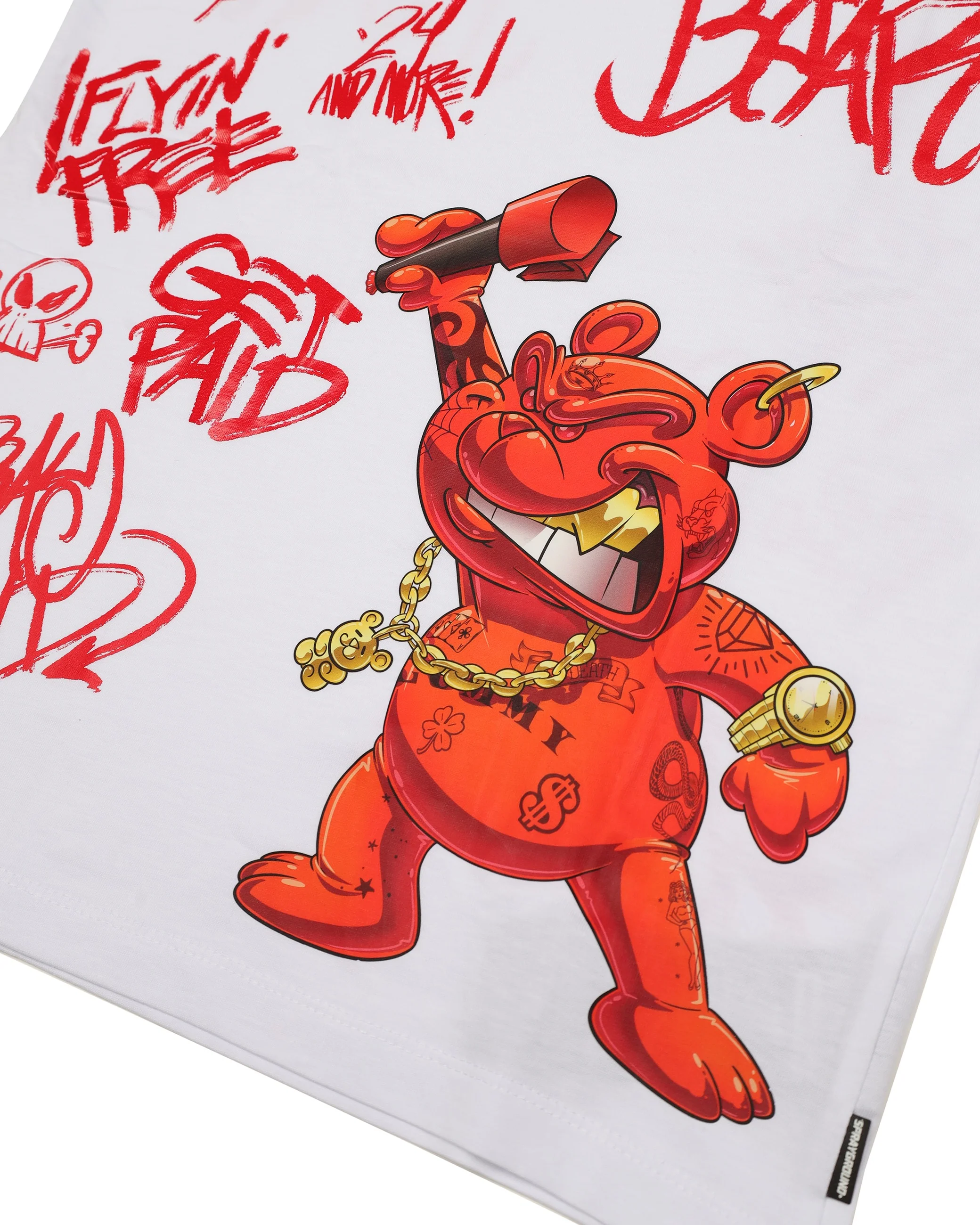 VANDAL DIABLO BEAR WHITE REGULAR T-SHIRT - Image 7